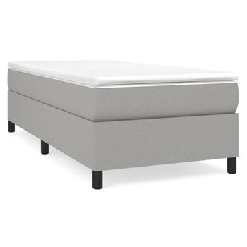 Somier Cama Auxiliar Plegable VENTE-UNIQUE Adonis (Blanco - Metal - 90x190  cm)