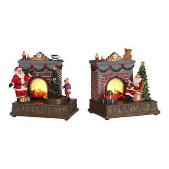 Chimenea Decorativa Papa Noel Modelos Surtidos