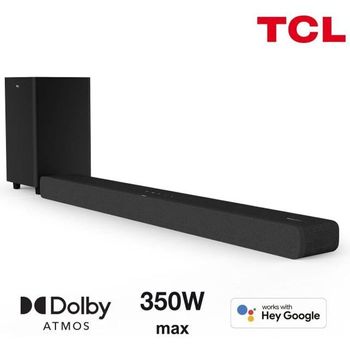 Barra De Sonido Ts8132 Con Subwoofer Inalámbrico Tcl