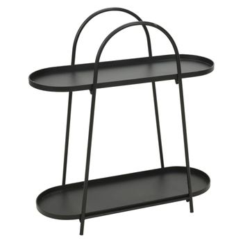 Soporte Para Plantas Negro Mate 70x25x76 Cm Progarden