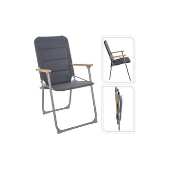 Silla Camping Plegable Gris Marca Import