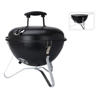 Barbacoa Con Forma Esférica Negro 37 Cm Progarden