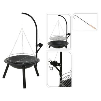 Brasero Con Barbacoa Bbq 55 Cm Progarden