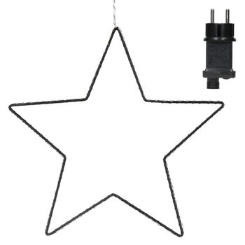 Estrella De Navidad Led De 46 Cm Con 140 Leds Blanco Cálido Ip44