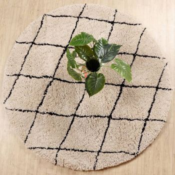 Alfombra Berlin Sanft Redonda Beige 200 Cm Dutch Lifestyle