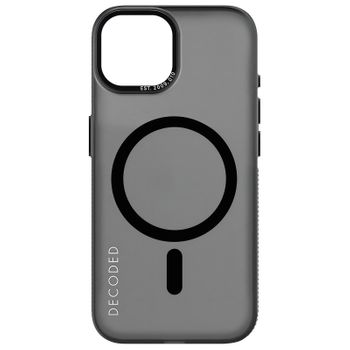 Funda Magsafe Para Iphone 15 Decoded Grip Case Negro Transparente