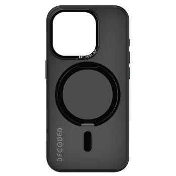 Funda Magsafe Iphone 15 Pro Anillo Giratorio Soporte Loop Stand Decoded Negro