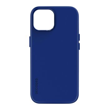 Funda Magsafe Para Iphone 15 Plus Silicona Mat Suave Grafito Azul Marino Decoded