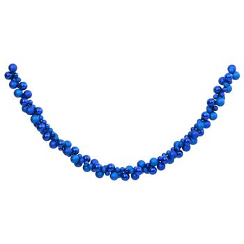 Corona De Bolas De Navidad Poliestireno Azul 175 Cm Vidaxl