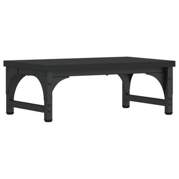 Soporte Para Pantalla Madera De Ingeniería Negro 37x23x14 Cm Vidaxl