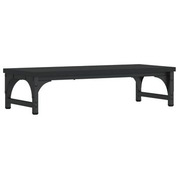 Soporte Para Pantalla Madera De Ingeniería Negro 55x23x14 Cm Vidaxl