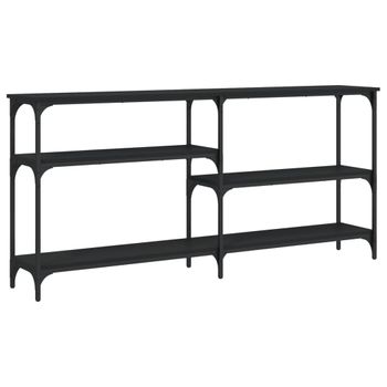 Consola Recibidor Icub Big Wood 100x35x80cm Negro En Madera Maciza De Pino  Acabado Vintage Estilo Industrial Box Furniture con Ofertas en Carrefour