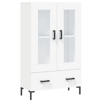 Mueble Recibidor Alto Con Espejo Keny, Con Estantes Y Almacenaje. 186x61x29  Cm. Gris Ceniza Y Blanco con Ofertas en Carrefour