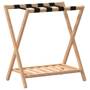 Soporte Para Maletas Bambú 68x38x58 Cm Vidaxl