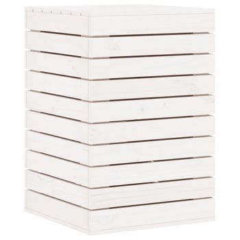 Baúl Para La Colada Madera Maciza De Pino Blanco 44x44x66 Cm Vidaxl con  Ofertas en Carrefour