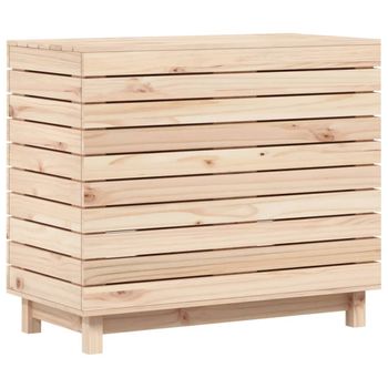 vidaXL Caja para patatas madera maciza de pino 60x40x50 cm