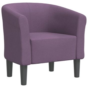 Sillón De Tela Morado Vidaxl