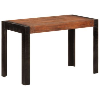 Mesa De Comedor Madera Maciza De Mango Marrón Miel 120x60x76 Cm Vidaxl