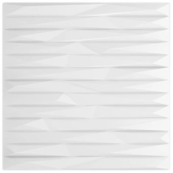 Paneles De Pared 24 Uds Xps Piedra Blanco 50x50 Cm 6 M² Vidaxl