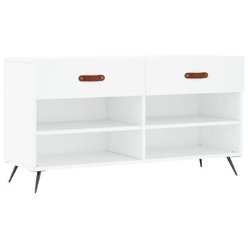 Sobuy Fsr126-w Banco Zapatero Con 1 Compartimento, 1 Cajón Y 1 Puerta Banco Entrada  Recibidor Con Cojín Acolchado De Asiento 81 X 36 X 46 Cm Es con Ofertas en  Carrefour