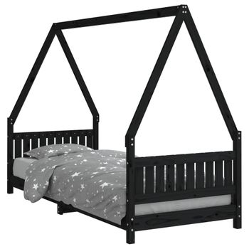 Cama Infantil Helsingborg Con Reja De Seguridad - Estructura Tipi - Pino  140x70 Cm - Gris Claro [en.casa] con Ofertas en Carrefour