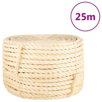 Cuerda 100% sisal 3 mm 200 m vidaXL