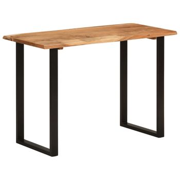 Mesa De Comedor Madera Maciza De Acacia 110x50x76 Cm Vidaxl