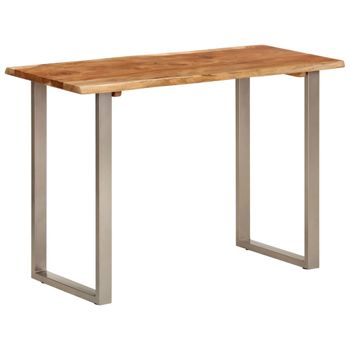 Mesa De Comedor Madera Maciza De Acacia 110x50x76 Cm Vidaxl