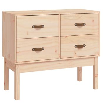 Mueble Consola De Madera Maciza De Pino 90x40x78 Cm Vidaxl