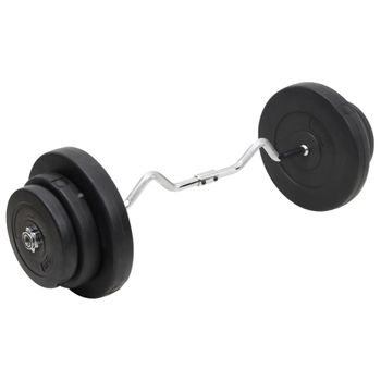 Mancuerna Curl Con Discos 60 Kg Vidaxl