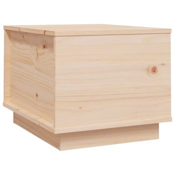 Mesa De Centro De Madera Maciza De Pino 40x50x35 Cm Vidaxl