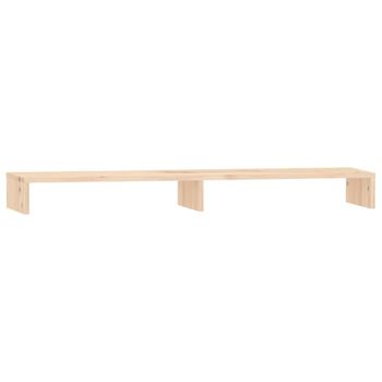 Soporte Para Monitor Madera Maciza De Pino 100x27x10 Cm Vidaxl