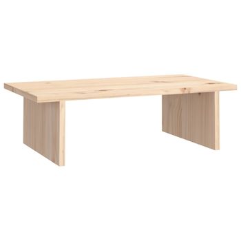 Soporte Para Monitor Madera Maciza De Pino 50x27x15 Cm Vidaxl