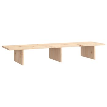 Soporte Para Monitor Madera Maciza De Pino 100x27x15 Cm Vidaxl