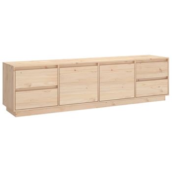 Mueble De Tv De Madera Maciza De Pino 176x37x47,5 Cm Vidaxl