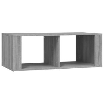 Mesa De Centro Madera Contrachapada Gris Sonoma 100x50x36 Cm Vidaxl