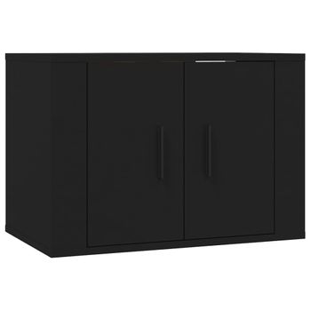 Mueble Para Tv De Pared Negro 57x34,5x40 Cm Vidaxl