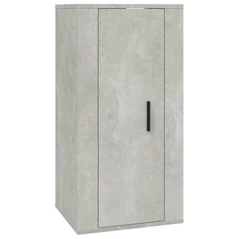 Mueble Para Tv De Pared Gris Hormigón 40x34,5x80 Cm Vidaxl