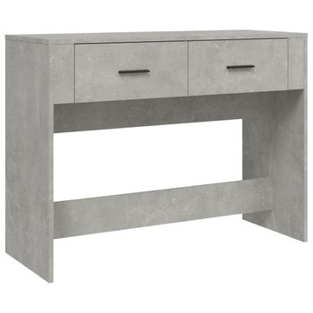 Mesa Consola De Madera Contrachapada Gris Hormigón 100x39x75 Cm Vidaxl