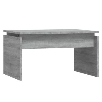 Mesa De Centro Madera Contrachapada Gris Sonoma 68x50x38 Cm Vidaxl