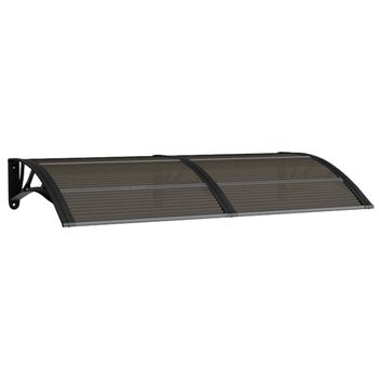 Marquesina Exterior Para Puertas Mellerud Protección Policarbonato /  Plástico 200 X 100 Cm - Negro Y Marrón [en.casa] con Ofertas en Carrefour