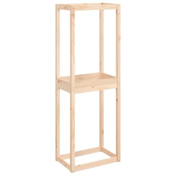 Soporte Para Neumáticos Madera Maciza De Pino 63x40x180 Cm Vidaxl