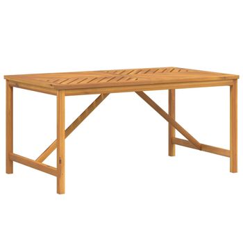 Mesa De Comedor De Jardín Madera Maciza De Acacia 150x90x74 Cm Vidaxl