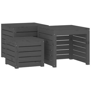 Baúl De Almacenaje Con Ruedas Alta Madera Maciza 73x39,5x44 Cm Vidaxl con  Ofertas en Carrefour