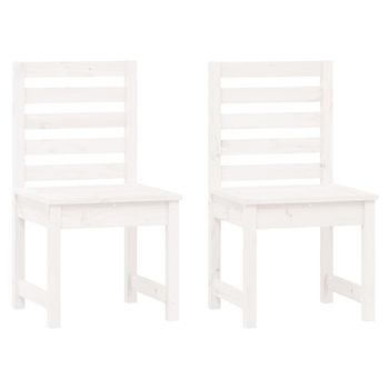 Taburetes De Cocina 2 Uds Madera Maciza Pino Blanco 40x40x78 Cm Vidaxl con  Ofertas en Carrefour