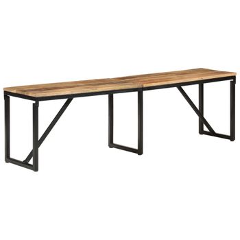 Banco almacenaje madera ingeniería roble ahumado 102x42x45 cm - referencia  Mqm-835058