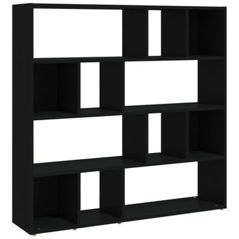 Estantería De Libros/divisor De Espacios Negro 105x24x102 Cm Vidaxl