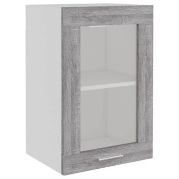 Armario Colgante Madera Contrachapada Gris Sonoma 40x31x60 Cm Vidaxl