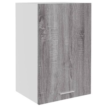 Armario Colgante Madera Contrachapada Gris Sonoma 39,5x31x60 Cm Vidaxl