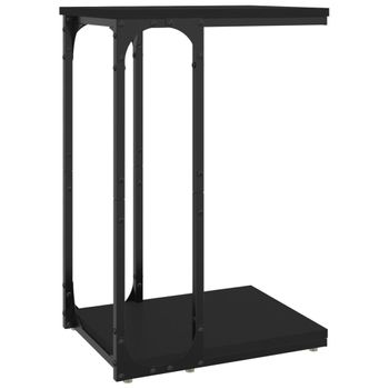 Mesa Auxiliar De Madera Contrachapada Negro 40x30x60 Cm Vidaxl